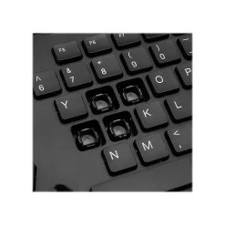 Adesso Tru-Form Media Ergonomic Keyboard, Black (AKB-160UB)