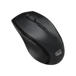 Adesso Tru-Form Media Wireless Ergonomic Keyboard and Optical Mouse Combo, Black (WKB-1600CB)