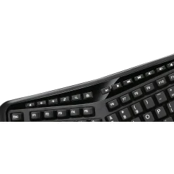 Adesso Tru-Form Wired Keyboard, Black (AKB-450UB)