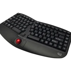 Adesso Tru-Form Wireless Keyboard, Black (WKB-3150UB)