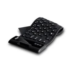 Adesso® Wired Waterproof Flex Keyboard, Black