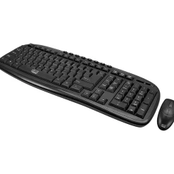 Adesso Wireless Keyboard and Optical Mouse Combo, Black (WKB-1330CB)