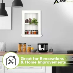 AdirHome 1-Shelf Recessed Wall Mount Shelf, 19