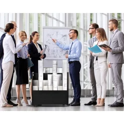 AdirOffice 21-Slot Mobile Roll File Cabinet, 28.5