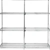 Adjustable Open Wire Shelving Starter Units, 72" x 24" x 74"