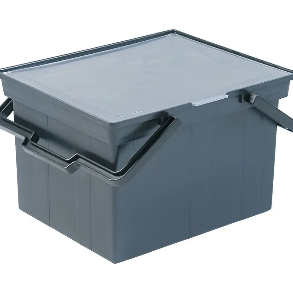 Advantus Companion Portable File Storage Box, Letter/Legal, Black (AVTTLF2B)