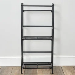 Advantus FlipShelf 3-Shelf Metal Unit, 14.5"W, Black (37635)
