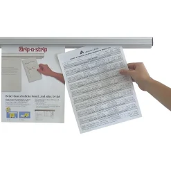 Advantus Grip-A-Strip Display Rail, 24”L x 1.5”H (2000)