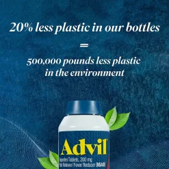 Advil Dual Action 250mg Acetaminophen/125mg Ibuprofen Caplets, 2/Packet, 50 Packets/Box (014795)