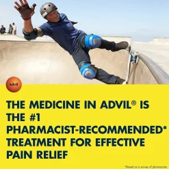 Advil Ibuprofen Pain Reliever, 200mg, 2/Packet, 50 Packets/Box (15489)