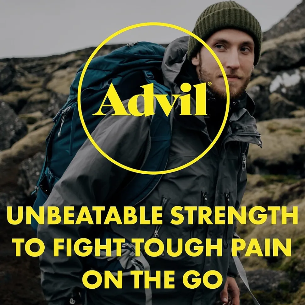 Advil Ibuprofen Pain Reliever, 200mg, 2/Packet, 50 Packets/Box (15489)