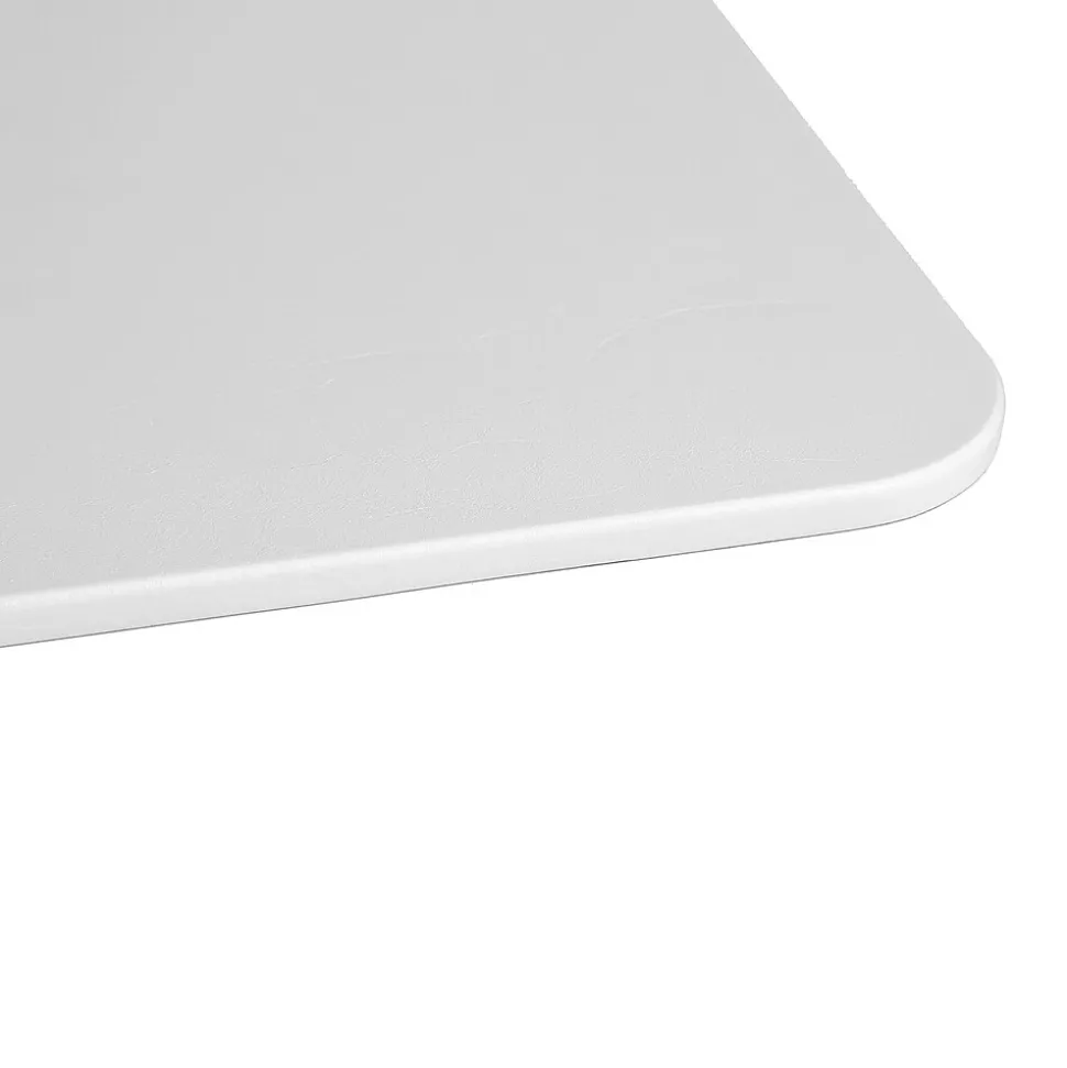 AIRLIFT XL Pneumatic Sit-Stand Mobile Desk Cart, Height-Adjustable from 27.1 to 41.9, White