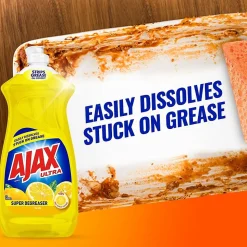 Ajax Super Degreaser Liquid Dish Soap, Lemon, 28 oz. (144673)