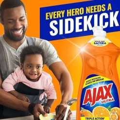 Ajax Triple Action Liquid Dish Soap, Fruity, 28 oz. (144678)