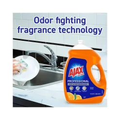 Ajax Ultra Professional Antibacterial Pot & Pan Dish Soap, Orange Scent, 145 fl. oz. (1.13 gal.) (61034313)