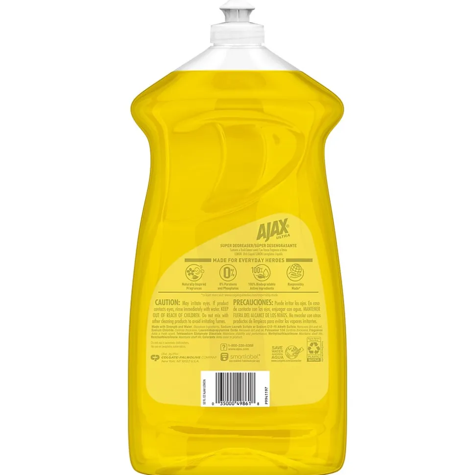 Ajax Ultra Super Degreaser Dish Soap, Lemon Scent, 52 fl. oz. (149861)
