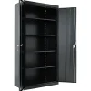 Alera Adjustable Storage Cabinet, Black, 4-Shelf, 36"W x 18"D x 72"H