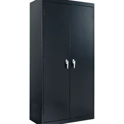 Alera Adjustable Storage Cabinet, Black, 4-Shelf, 36