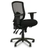 Alera Etros Series Mesh Back Fabric Computer and Desk Chair, Black (ALEET4017)