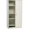Alera Fixed Shelf Storage Cabinet, Putty, 4-Shelf, 36"W x 18"D x 72"H (ALECM7218PY)