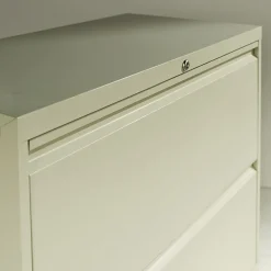 Alera® Four-Drawer Lateral File Cabinet, 36w x 18d x 52 1/2h, Light Gray (ALELF3654LG)