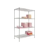 Alera Industrial Wire Shelving Starter Set, 48"Wx18"D, Silver (SW504818SR)