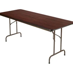 Alera® Melamine Folding Table in Walnut Woodgrain, 72Wx30"D