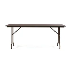 Alera® Melamine Folding Table in Walnut Woodgrain, 72Wx30