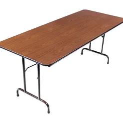 Alera® Melamine Folding Table in Walnut Woodgrain, 72Wx30