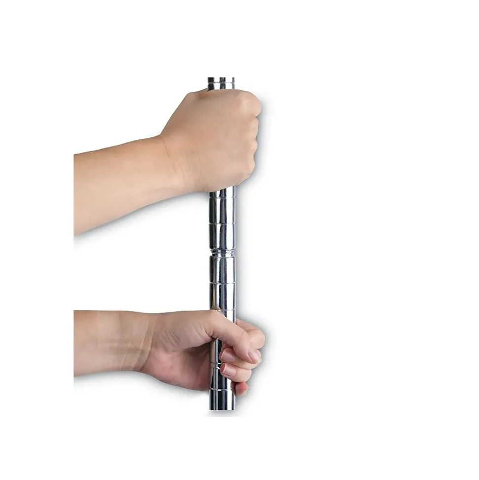 Alera 6-Shelf Commercial Wire Shelving Kit, 72"H x 48"W x 18"D, Silver (ALESW664818SR)