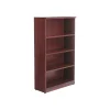 Alera Valencia 54.78"H 4-Shelf Bookcase with Adjustable Shelves, Mahogany Laminate (ALEVA635632MY)