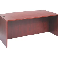 Alera™ Valencia Series Executive Suites in Medium Cherry, Bow Front Desk Shell