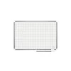 All Purpose Planner Dry Erase Board W/Accessories,1X2 Grid, 48X36, Silver Frame