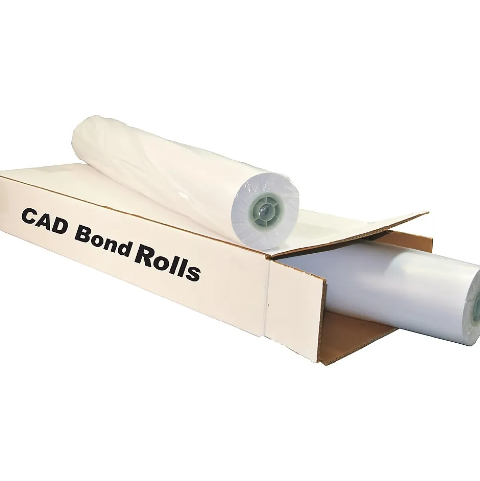Alliance 24# Wide Format CAD Bond Paper, 36" x 300', Uncoated (36304)