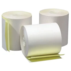 Alliance Add/Cash/POS Rolls, 3" x 65', 3-Ply Carbonless White/Canary/Pink, 50/Ctn