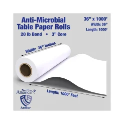 Alliance Armor Wide Format Bond Paper Roll, 36" x 1000' (7830)