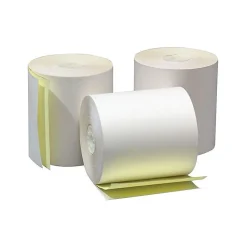 Alliance Carbonless Cash Register Paper Rolls, 3" x 100', 50 Rolls/Pack (3410)
