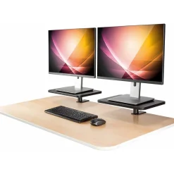 Allsop Ascend Adjustable Stands, Gray, 2/Pack (32457)