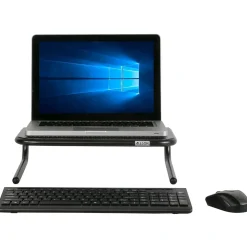 Allsop Metal Art Jr. Monitor Stand, Pearl Black (30165)