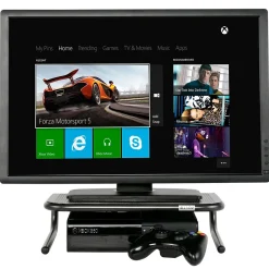 Allsop Metal Art Jr. Monitor Stand, Pearl Black (30165)