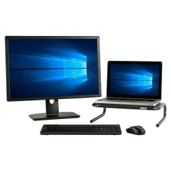 Allsop Metal Art Monitor Stand, Holds Up to 50 lbs., Black (ASP30336)