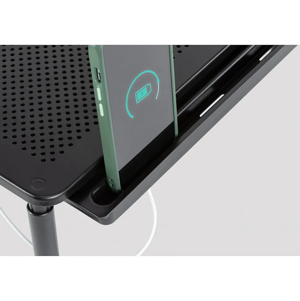 Allsop Metal Art Trilevel Adjustable Stand, Up to 27" Monitor, Black (32545)