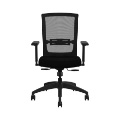 Allsteel Quip Ergonomic Mesh Back Swivel Task Chair, Black/Carbon (STNOBLK)