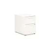 Allsteel Radii 2-Drawer Mobile Vertical File Cabinet, Letter/Legal Size, Lockable, 21"H x 10"W, White (APGMBS249TFN002)