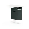 Allsteel Radii Undermount File Cabinet, Letter/Legal Size, Lockable, Flint (AUFH15N001)