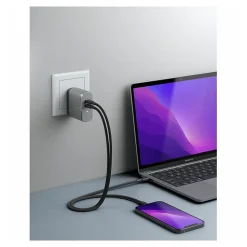Alogic 2 Port 6W GaN Charger + USB-C Cable (WCG2X68SGR-US)