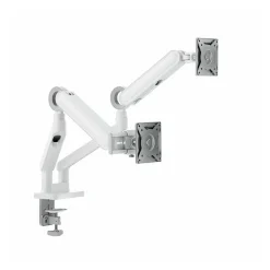ALOGIC Glide Adjustable Dual Arms, Up to 35" Monitor, White (C32GMA2)