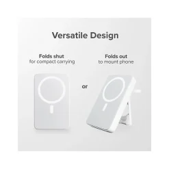 ALOGIC Lift 4-in-1 Magnetic USB-A/USB-C Power Bank, 10000 mAh, White (L10KPBWH)