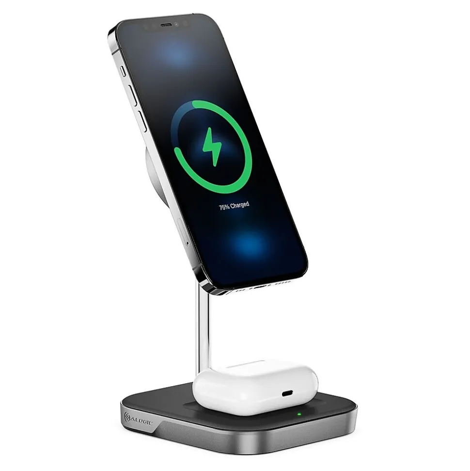 Alogic MagSpeed 2-in1 Wireless Charging Station (MSP21CS15W)