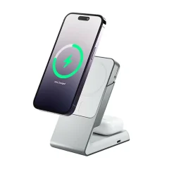 ALOGIC Matrix MagSafe Wireless USB-C Charging Stand for Multiple Brands, White (MSCDDWH)